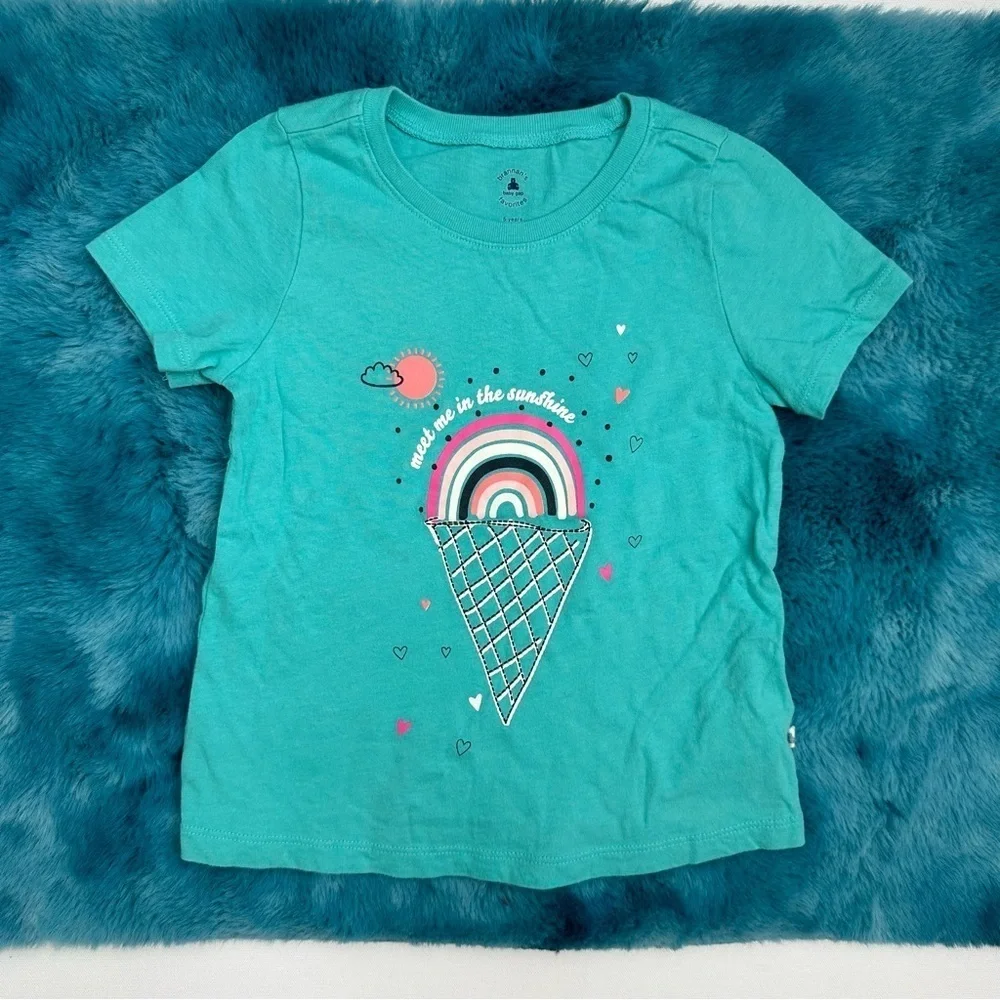 Baby Gap Girls Short Sleeve Graphic Tee Size 5 years